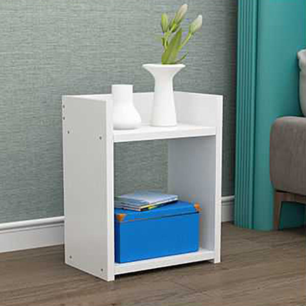 Open Storage Accent Table Nightstand Antique Finish Modern Bed Nightstand with Legs 10"L x 8"W x 16"H White 1 Piece Clearhalo 'Bedroom Furniture' 'furn' 'furn_night_stand' 'Furniture' 'night_stand' 'Nightstands' 6956914