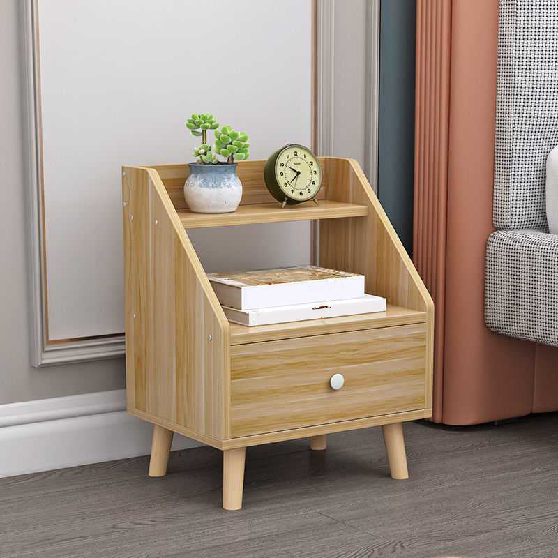 Open Storage Accent Table Nightstand Antique Finish Modern Bed Nightstand with Legs Clearhalo 'Bedroom Furniture' 'furn' 'furn_night_stand' 'Furniture' 'night_stand' 'Nightstands' 6956918