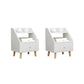 Open Storage Accent Table Nightstand Antique Finish Modern Bed Nightstand with Legs 15"L x 12"W x 20"H White 2 Piece Set Clearhalo 'Bedroom Furniture' 'furn' 'furn_night_stand' 'Furniture' 'night_stand' 'Nightstands' 6956919