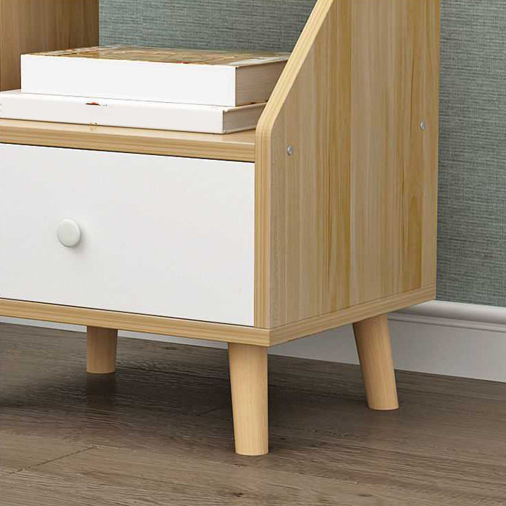 Open Storage Accent Table Nightstand Antique Finish Modern Bed Nightstand with Legs Clearhalo 'Bedroom Furniture' 'furn' 'furn_night_stand' 'Furniture' 'night_stand' 'Nightstands' 6956925