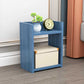 Open Storage Accent Table Nightstand Antique Finish Modern Bed Nightstand with Legs 10"L x 8"W x 16"H Blue 1 Piece Clearhalo 'Bedroom Furniture' 'furn' 'furn_night_stand' 'Furniture' 'night_stand' 'Nightstands' 6956926