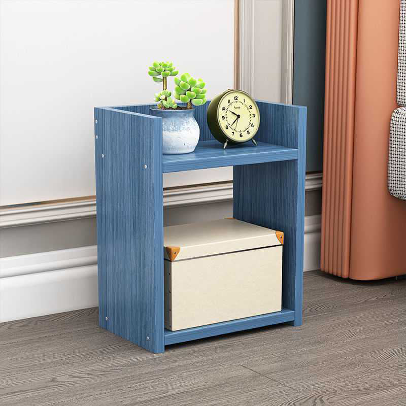 Open Storage Accent Table Nightstand Antique Finish Modern Bed Nightstand with Legs 10"L x 8"W x 16"H Blue 1 Piece Clearhalo 'Bedroom Furniture' 'furn' 'furn_night_stand' 'Furniture' 'night_stand' 'Nightstands' 6956926