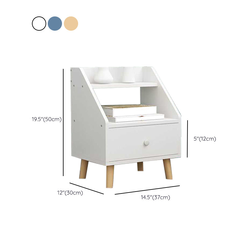 Open Storage Accent Table Nightstand Antique Finish Modern Bed Nightstand with Legs Clearhalo 'Bedroom Furniture' 'furn' 'furn_night_stand' 'Furniture' 'night_stand' 'Nightstands' 6956941