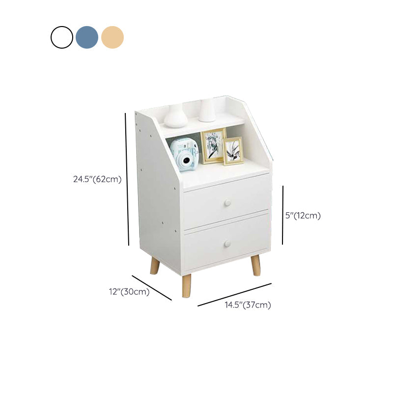 Open Storage Accent Table Nightstand Antique Finish Modern Bed Nightstand with Legs Clearhalo 'Bedroom Furniture' 'furn' 'furn_night_stand' 'Furniture' 'night_stand' 'Nightstands' 6956942