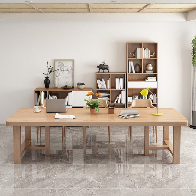 Table à manger en bois moderne du rectangle 1/4/5/6/7 Pièces Pièces Ensemble pour la salle à manger