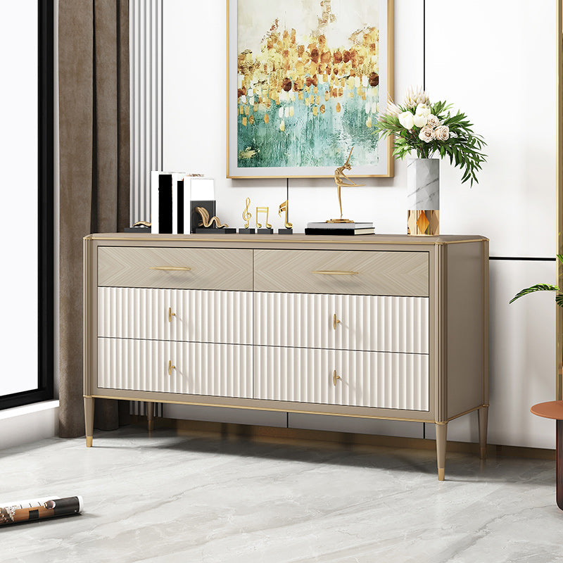 Klassieke Glam Stone opbergkast met 6 laden, 15,6 inch breed