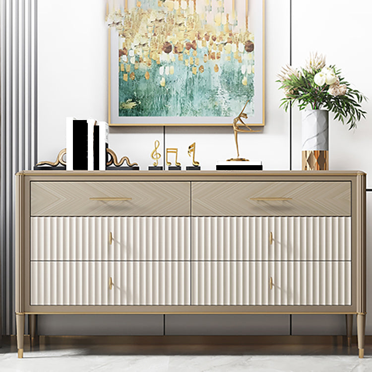 Klassieke Glam Stone opbergkast met 6 laden, 15,6 inch breed