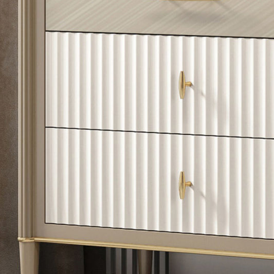 6 Drawers Dresser Classic Glam Stone Storage Chest Dresser , 15.6 Inch Width