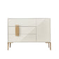 15.6 Inch Width Classic Glam Storage Chest Stone Storage Chest Dresser