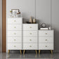 Vertical Glam Storage Chest Wooden Soft-Close Drawers Dresser with Metal Feet Clearhalo 'Bedroom Furniture' 'Dressers & Chests' 'dressers_chests' 'furn' 'furn_dressers_chests' 'Furniture' 6957217