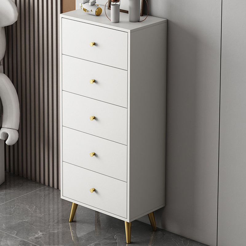 Vertical Glam Storage Chest Wooden Soft-Close Drawers Dresser with Metal Feet Clearhalo 'Bedroom Furniture' 'Dressers & Chests' 'dressers_chests' 'furn' 'furn_dressers_chests' 'Furniture' 6957219