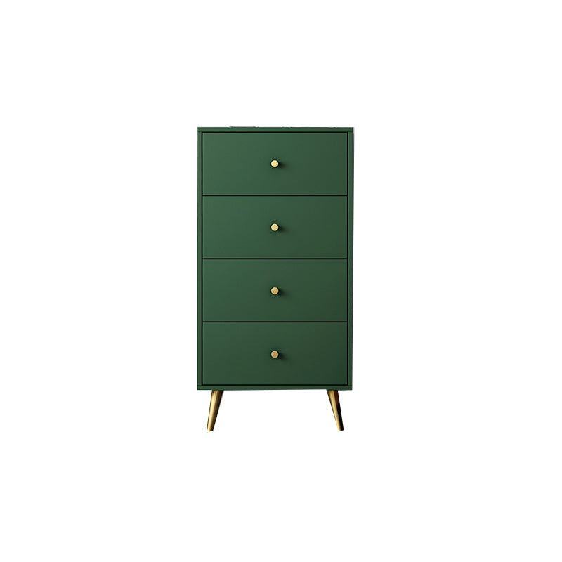 Vertical Glam Storage Chest Wooden Soft-Close Drawers Dresser with Metal Feet 20"L x 12"W x 39"H Green Clearhalo 'Bedroom Furniture' 'Dressers & Chests' 'dressers_chests' 'furn' 'furn_dressers_chests' 'Furniture' 6957220