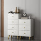 Vertical Glam Storage Chest Wooden Soft-Close Drawers Dresser with Metal Feet Clearhalo 'Bedroom Furniture' 'Dressers & Chests' 'dressers_chests' 'furn' 'furn_dressers_chests' 'Furniture' 6957224