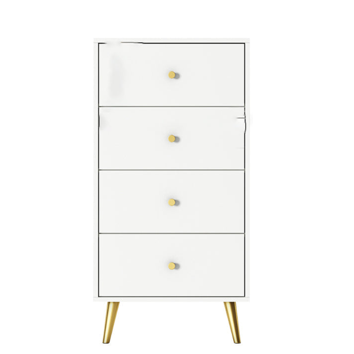 Vertical Glam Storage Chest Wooden Soft-Close Drawers Dresser with Metal Feet Clearhalo 'Bedroom Furniture' 'Dressers & Chests' 'dressers_chests' 'furn' 'furn_dressers_chests' 'Furniture' 6957226