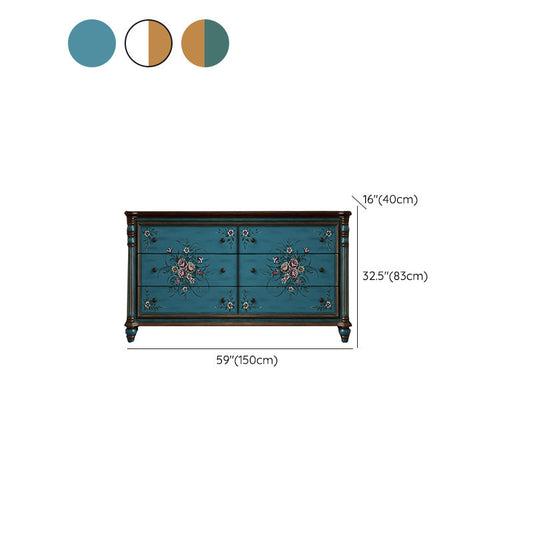 Traditionele dressoir vaste houten opbergkast dressoir, 15,6 inch w