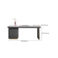 Modern Style Office Desk Rectangular Shape Task Desk with 2-Legs in Grey Clearhalo 'furn' 'furn_office_desk' 'Furniture' 'Office Desks' 'Office Furniture' 'office_desk' 6957703