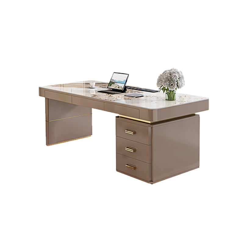 Modern Style Office Desk Rectangular Shape Task Desk with 2-Legs for Office 70.9"L x 27.6"W x 29.5"H Clearhalo 'furn' 'furn_office_desk' 'Furniture' 'Office Desks' 'Office Furniture' 'office_desk' 6957718