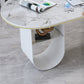 Modern Style Task Desk Rectangular Shaped Office Desk in White