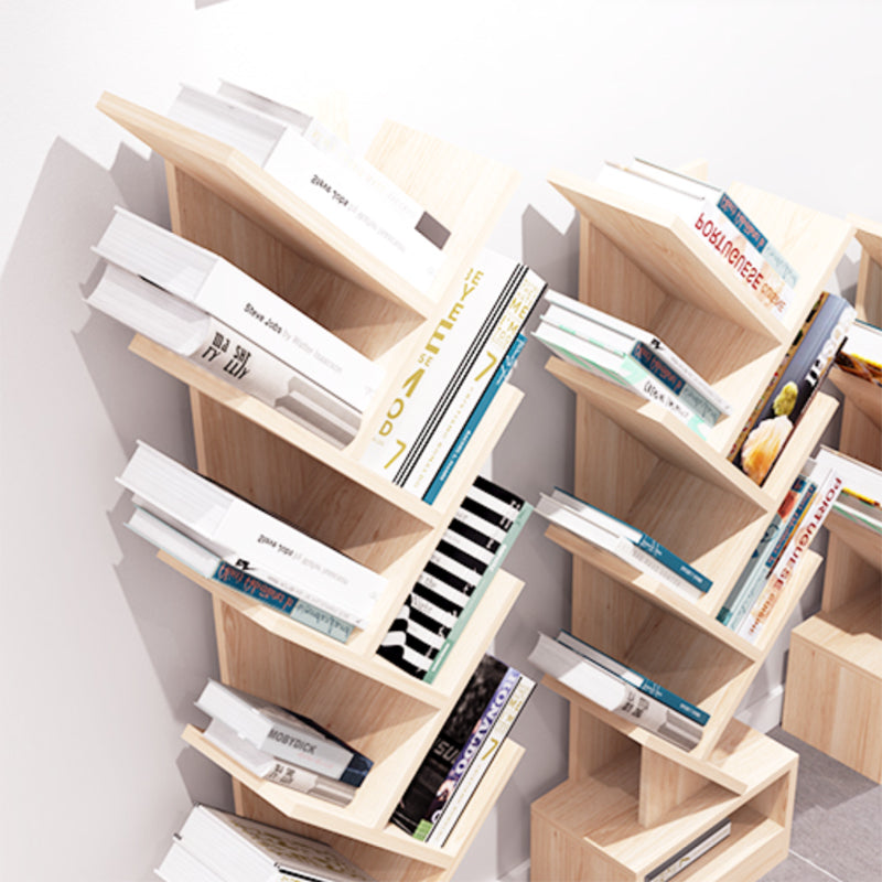 Scandinavische boekenplank Standaard Engineered Wood Gesloten Back -boekenkast