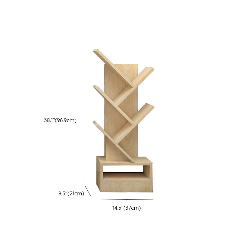 Scandinavische boekenplank Standaard Engineered Wood Gesloten Back -boekenkast