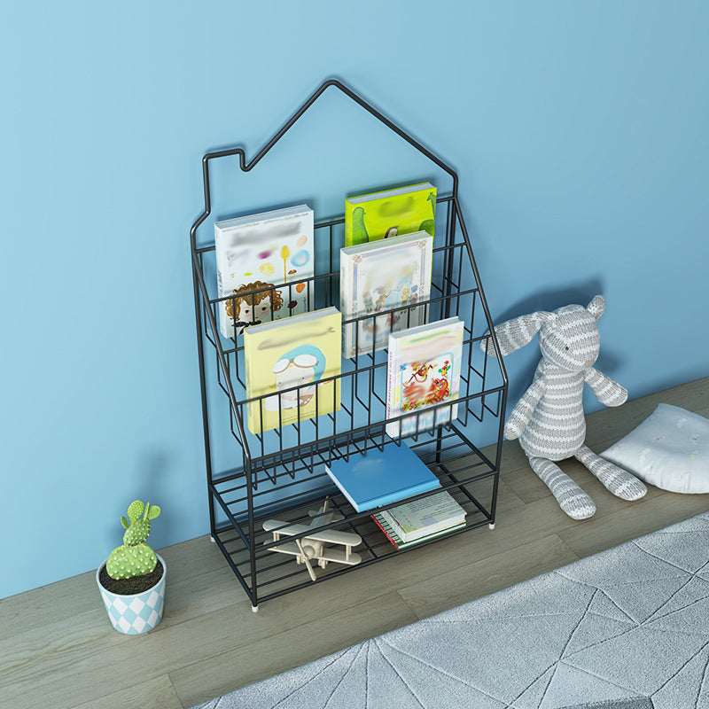 Étagères en métal à échelle arrière fermée incluse bibliothèque