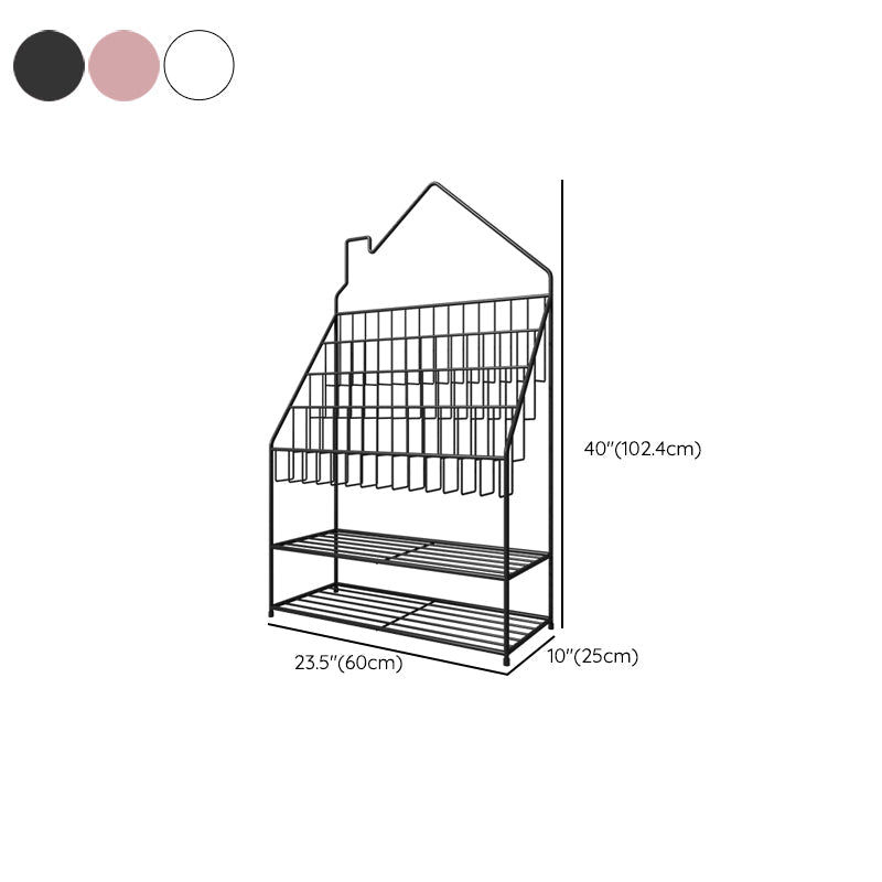 Étagères en métal à échelle arrière fermée incluse bibliothèque