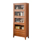 Bibliothèque en bois standard contemporaine avec armoires