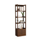 Modern Style Open Back Bookshelf Standard Wooden Shelf Bookcase
