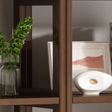 Modern Style Open Back Bookshelf Standard Wooden Shelf Bookcase