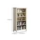 Scandinave fermé à l'arrière standard bibliothèque en bois en blanc