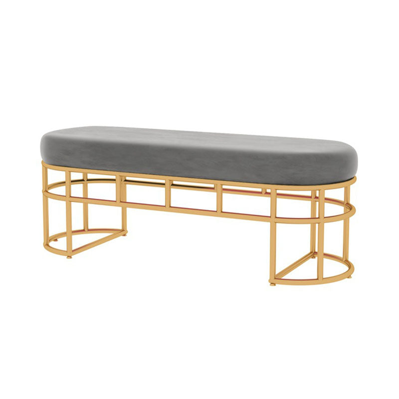 Banc d'entrée de style moderne banc de siège en métal, largeur de 14 pouces