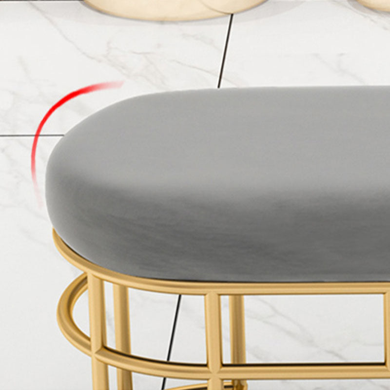 Banc d'entrée de style moderne banc de siège en métal, largeur de 14 pouces