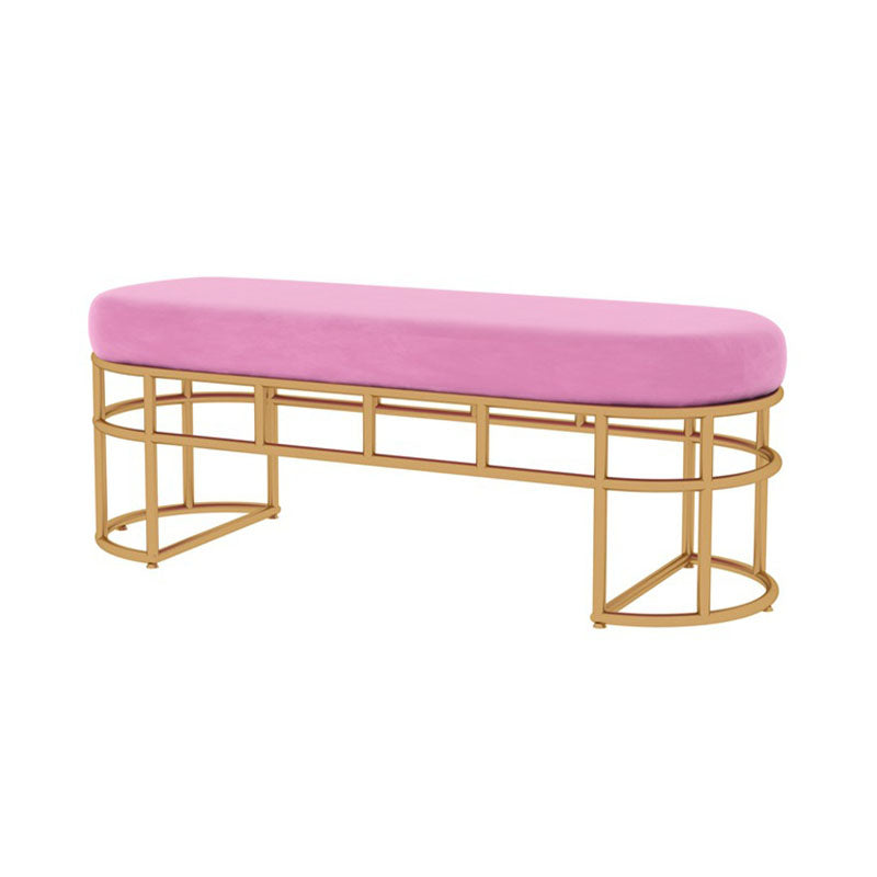 Moderne stijl Entryway Bench Metal zitbank, 14-inch breedte