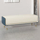 Glam Cushioned Seating Bench Rectangle Entryway and Bedroom Bench Blue Clearhalo 'Benches' 'Chairs & Seating' 'furn' 'furn_benches' 'Furniture' 'Living Room Furniture' 6958184