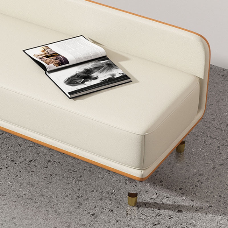 Glam Cushioned Seating Bench Rectangle Entryway and Bedroom Bench Clearhalo 'Benches' 'Chairs & Seating' 'furn' 'furn_benches' 'Furniture' 'Living Room Furniture' 6958188