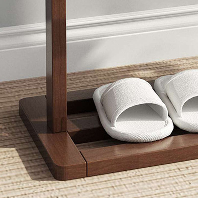 Zeitgenössische Aufbewahrungsgarderobe, freistehende Holzgarderobe für das Wohnzimmer