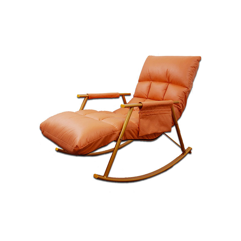 Single Modern Style Chaise Lazy Sofa Chair Lounge Leisure Rocking Chair Clearhalo 'Chairs & Seating' 'furn' 'furn_rocking_chairs' 'Furniture' 'Living Room Furniture' 'Rocking Chairs' 'rocking_chairs' 6958439
