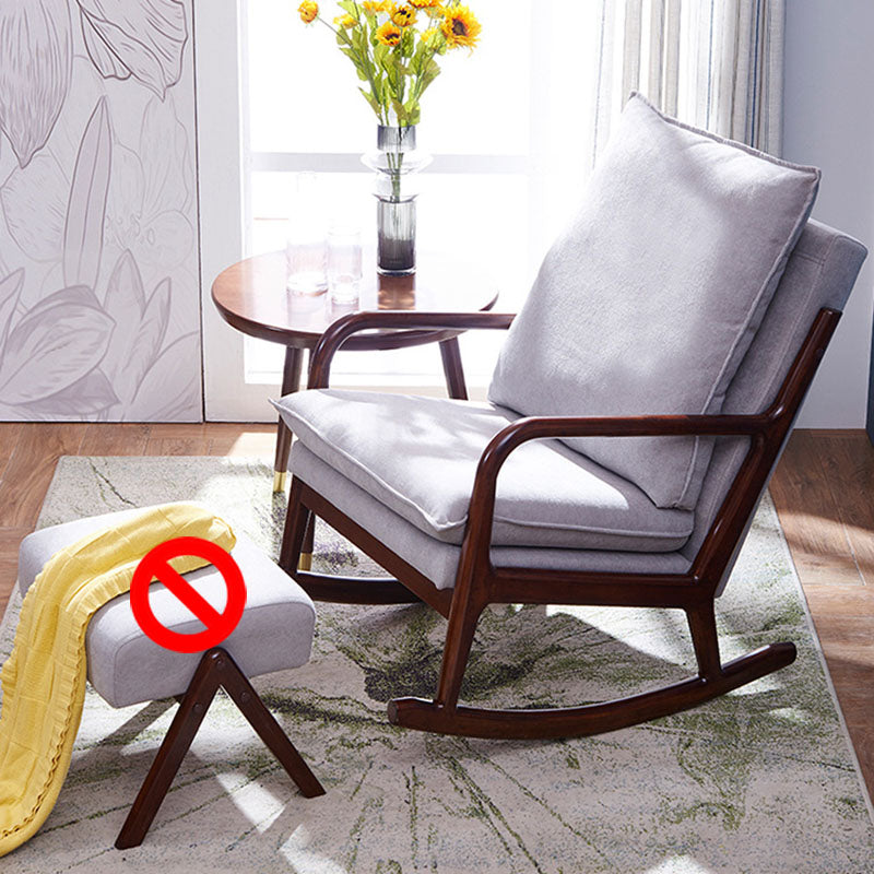 Mid Century Modern Style Sofa Rocking Chair Indoor Rocking Chair with Cushion Rocking Chair Gray Clearhalo 'Chairs & Seating' 'furn' 'furn_rocking_chairs' 'Furniture' 'Living Room Furniture' 'Rocking Chairs' 'rocking_chairs' 6958475
