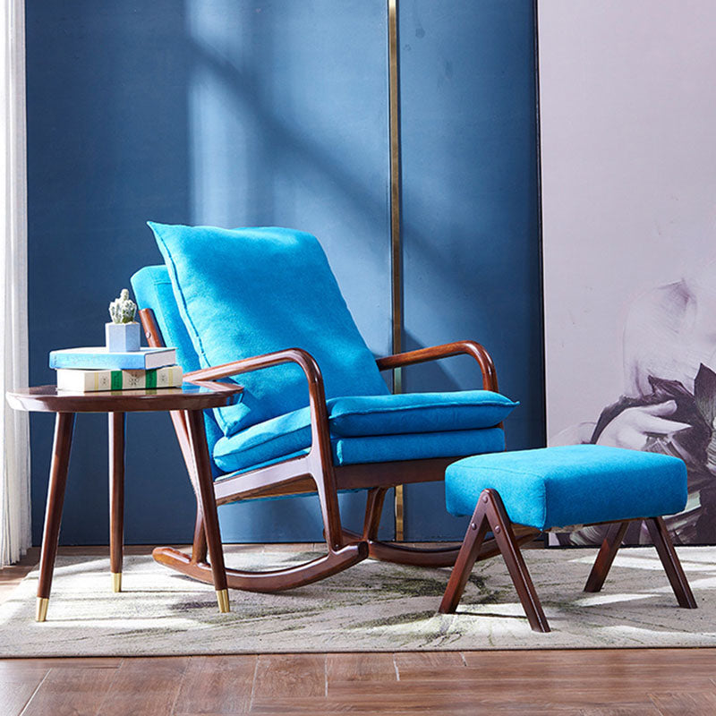 Mid Century Modern Style Sofa Rocking Chair Indoor Rocking Chair with Cushion Clearhalo 'Chairs & Seating' 'furn' 'furn_rocking_chairs' 'Furniture' 'Living Room Furniture' 'Rocking Chairs' 'rocking_chairs' 6958476