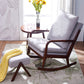 Mid Century Modern Style Sofa Rocking Chair Indoor Rocking Chair with Cushion Rocking Chair with Ottomans Gray Clearhalo 'Chairs & Seating' 'furn' 'furn_rocking_chairs' 'Furniture' 'Living Room Furniture' 'Rocking Chairs' 'rocking_chairs' 6958481