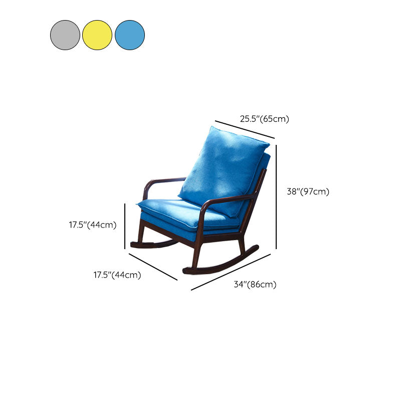 Mid Century Modern Style Sofa Rocking Chair Indoor Rocking Chair with Cushion Clearhalo 'Chairs & Seating' 'furn' 'furn_rocking_chairs' 'Furniture' 'Living Room Furniture' 'Rocking Chairs' 'rocking_chairs' 6958492
