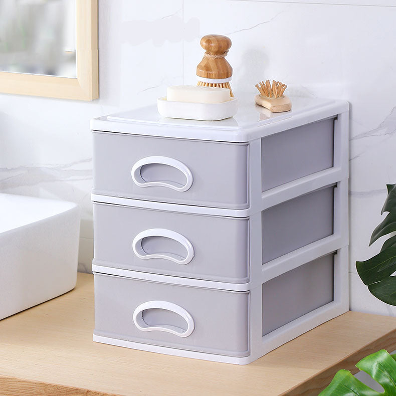 Plastic File Cabinet Gray Vertical Filing Cabinet with Drawers for Home or Office Clearhalo 'Filing Cabinets' 'filling_cabinets' 'furn' 'furn_filling_cabinets' 'Furniture' 'Office Furniture' 6958546