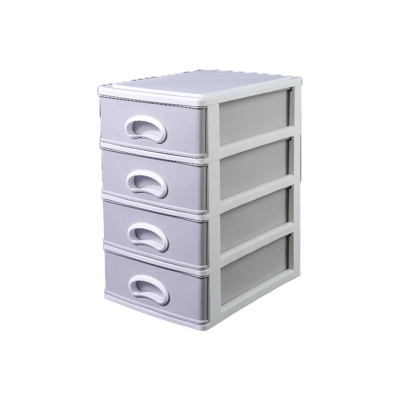 Plastic File Cabinet Gray Vertical Filing Cabinet with Drawers for Home or Office Clearhalo 'Filing Cabinets' 'filling_cabinets' 'furn' 'furn_filling_cabinets' 'Furniture' 'Office Furniture' 6958548