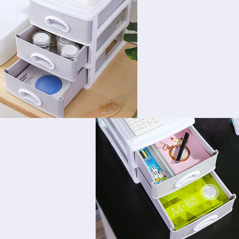 Plastic File Cabinet Gray Vertical Filing Cabinet with Drawers for Home or Office Clearhalo 'Filing Cabinets' 'filling_cabinets' 'furn' 'furn_filling_cabinets' 'Furniture' 'Office Furniture' 6958551