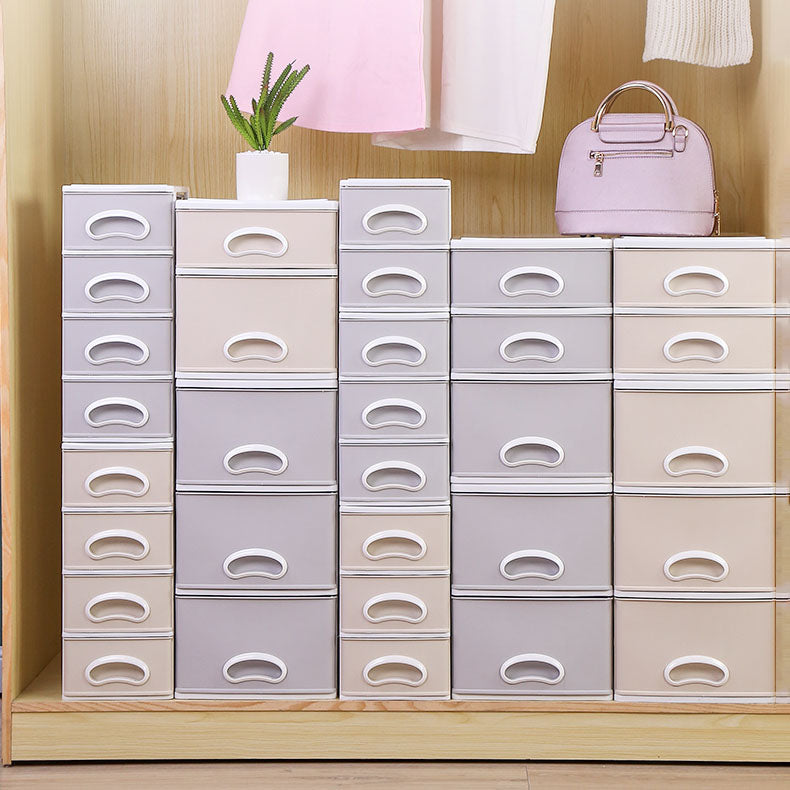 Plastic File Cabinet Gray Vertical Filing Cabinet with Drawers for Home or Office Clearhalo 'Filing Cabinets' 'filling_cabinets' 'furn' 'furn_filling_cabinets' 'Furniture' 'Office Furniture' 6958552