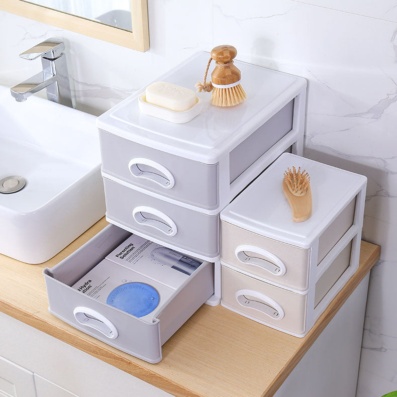 Plastic File Cabinet Gray Vertical Filing Cabinet with Drawers for Home or Office Clearhalo 'Filing Cabinets' 'filling_cabinets' 'furn' 'furn_filling_cabinets' 'Furniture' 'Office Furniture' 6958553