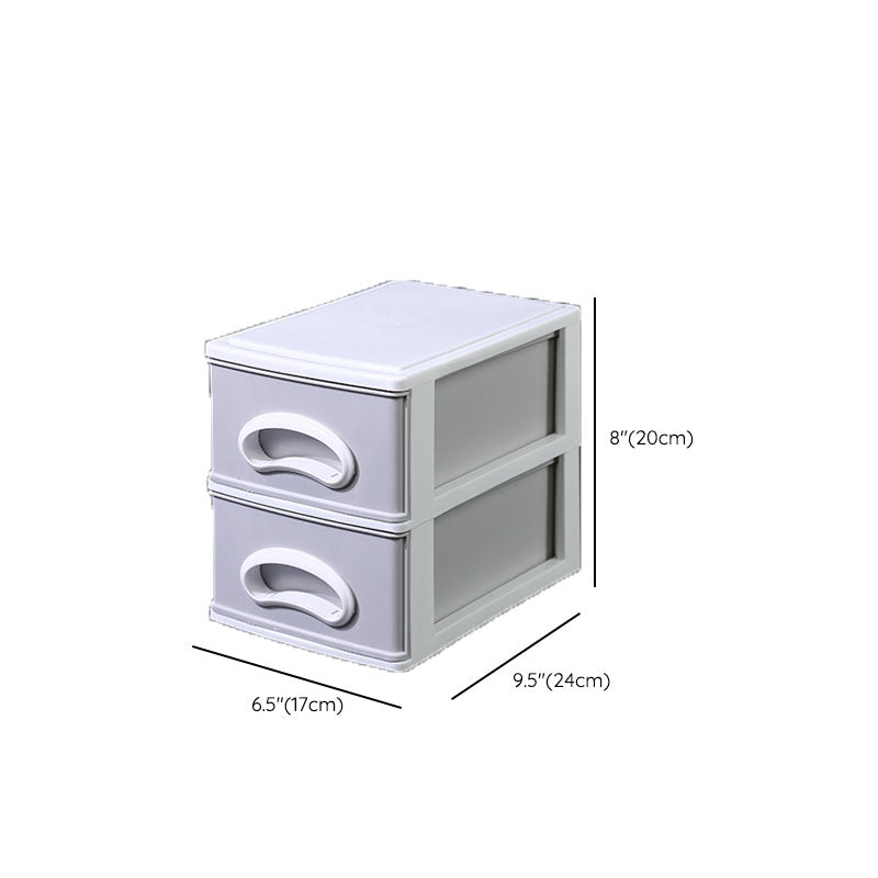 Plastic File Cabinet Gray Vertical Filing Cabinet with Drawers for Home or Office Clearhalo 'Filing Cabinets' 'filling_cabinets' 'furn' 'furn_filling_cabinets' 'Furniture' 'Office Furniture' 6958556