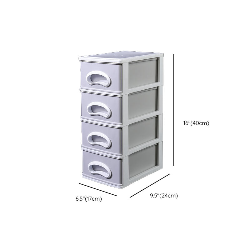 Plastic File Cabinet Gray Vertical Filing Cabinet with Drawers for Home or Office Clearhalo 'Filing Cabinets' 'filling_cabinets' 'furn' 'furn_filling_cabinets' 'Furniture' 'Office Furniture' 6958558