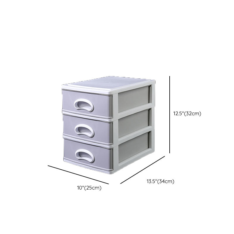 Plastic File Cabinet Gray Vertical Filing Cabinet with Drawers for Home or Office Clearhalo 'Filing Cabinets' 'filling_cabinets' 'furn' 'furn_filling_cabinets' 'Furniture' 'Office Furniture' 6958560