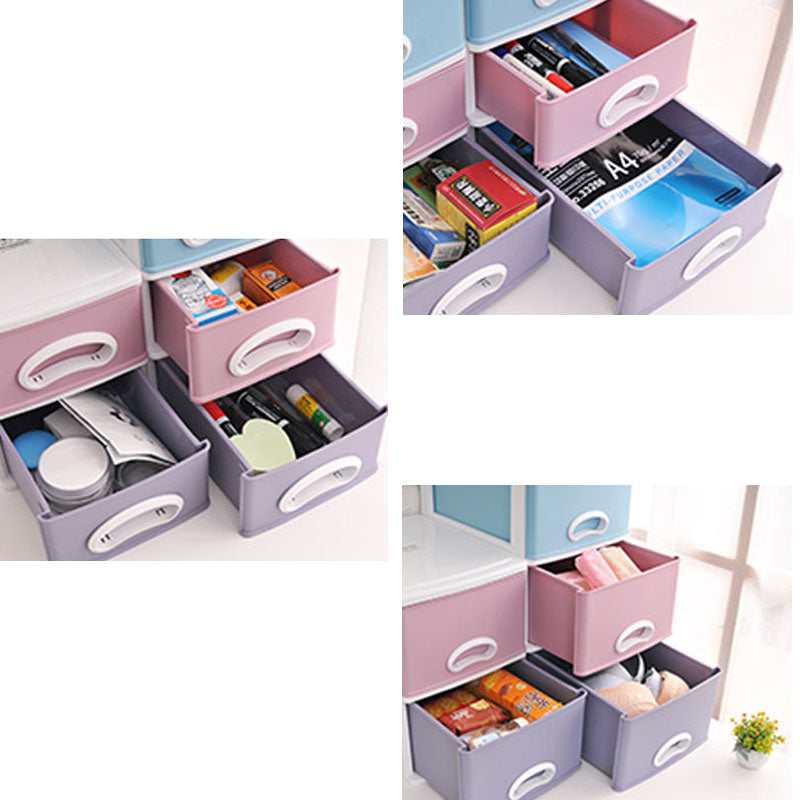 Color Block File Cabinet Drawers Vertical Plastic Filing Cabinet Clearhalo 'Filing Cabinets' 'filling_cabinets' 'furn' 'furn_filling_cabinets' 'Furniture' 'Office Furniture' 6958619